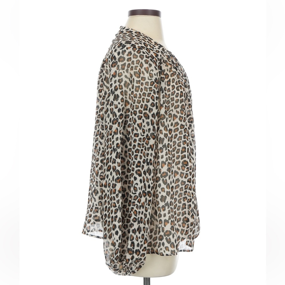 Maeve by Anthropologie Sheer Leopard Blouse - Picture 3 of 6